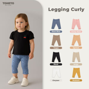 Toheto - Legging Curly 3/4 - Celana Pendek Anak Usia 1-5 Tahun